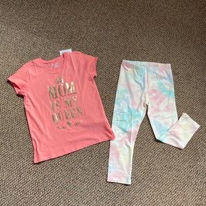 Place tee and leggings NWT
